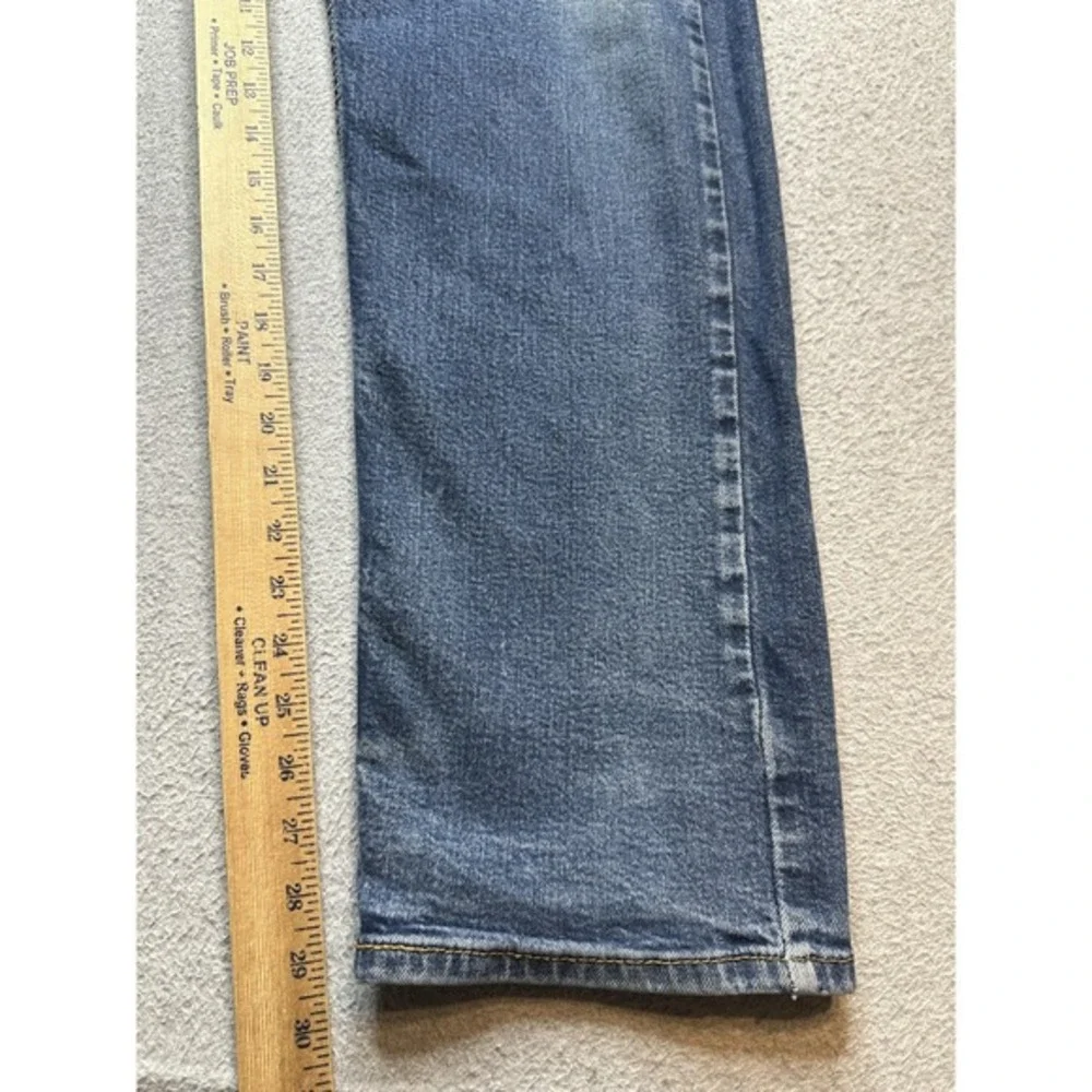 Levis 505 Jeans Mens 40x32 (38x29) Medium Blue Straight Leg Denim Distressed‎